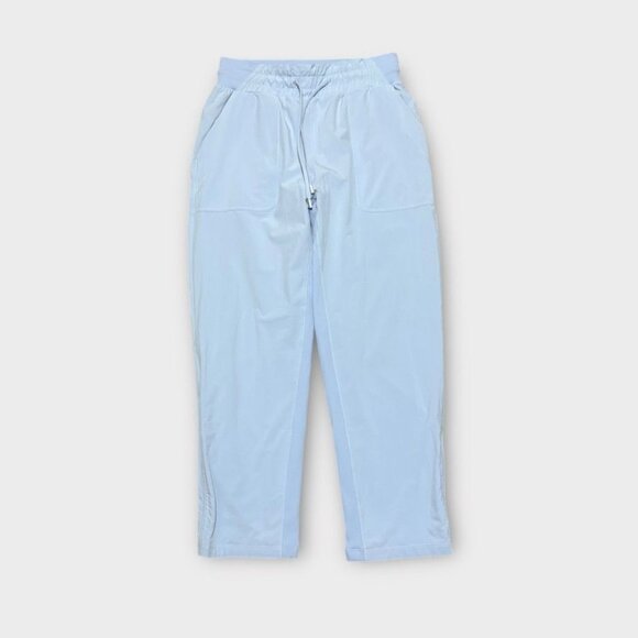 Lululemon Beyond the Studio Crop 6 Blue Linen Jogger Lined Sweatpant - Picture 3 of 8
